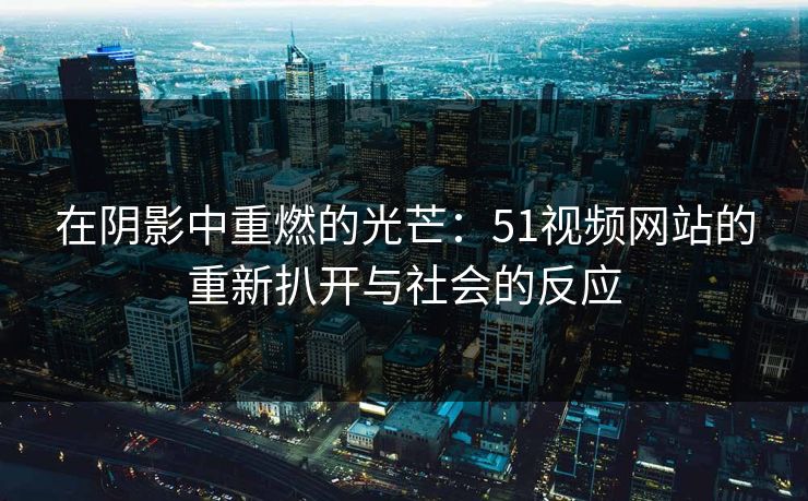 在阴影中重燃的光芒：51视频网站的重新扒开与社会的反应